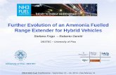 Further Evolution of an Ammonia Fuelled Range Extender for ... · PDF fileFurther Evolution of an Ammonia Fuelled Range Extender for Hybrid Vehicles ... HYDROGEN. 2014 NH3 Fuel ...