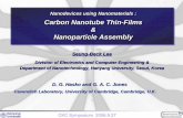 Carbon Nanotube Thin-Films Nanoparticle Assembly · PDF file• Electron-Beam Lithography 10 nm spot size at 80 kV, 10 pA ... (thin film complete folded) Mechanical deformation •