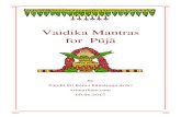 Vaidika Mantras for Pūjā - Australian Council Of Hindu ... · PDF filevidhi will find this presentation ... Him,"messenger"of""Earth"andheadof"Heaven,"Agni"Vaishvanaraborn"of"Holy"Order,"The"Sage