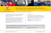 Gendered Violence & Work - UNSW Arts & Social Sciences · PDF fileNational Domestic Violence and the Workplace Survey (2011) ... can allow them to escape becoming trapped and isolated