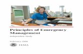 Principles of Emergency Management IS OF CONTENTS Principles of Emergency Management Page i Page Course Overview 1 Unit 1: Course Introduction Introduction ...