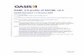 SAML 2.0 profile of XACML v2 - OASIS · PDF fileThe SAML schemas include information needed to identify and validate the contents of the assertions, such as the identity of the assertion