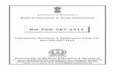 MH-PGN-CET 2013 Book 2013 - DMER 2013_Book_2013 - 31 JULY 13.pdf · Affidavit (Gap Certificate) 12. Bond for Laps of ... the candidate should fill up one ... recognized study centre's