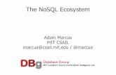 Adam Marcus MIT CSAIL marcua@csail.mit.edu / · PDF filecomponents Monolithic System System Kernel. Spectrum of Reusability MongoDB Redis Cassandra Voldemort Use as provided ... Accessibility: