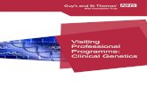 Visiting Professional Programme: Clinical · PDF fileVisiting Professional Programme – Clinical Genetics 1 Introduction ... GC Hastings PGD Genetics CTD Cardiology Mixed tel Telephone