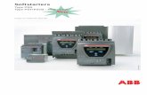 Type PSS Type PST/PSTB - New range - ABB the front of the unit it is possible to adjust the PSS Soft-starter for a wide range of applications. ... Softstarters type PST30 ...PSTB1050