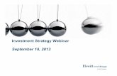 September 2013 Investment Client Webinar.ppt - Aon Discussion Topics Introduction & Alts Conference Discussion Market Outlook: Focus on Equities Catastrophe Reinsurance Investing: