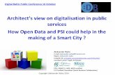 Architect’s view on digitalisation in public services How ... · PDF fileAn Enterprise Architect with cross industry ... • High level sketch vers. multi-layered view that address