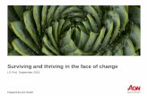 Surviving and thriving in the face of change - Aon · PDF fileSurviving and thriving in the face of change ... Organizational Structure Staffing ... Top Culture Traits of Low-Performing