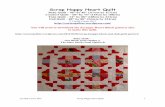 Scrap Happy Heart Quilt - · PDF fileDownload the Scrap Happy Heart Block Pattern It has detailed directions on sewing each block. ... Cindy Carter 2011 Scrap Happy Heart Quilt 10.