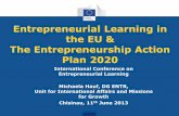 Entrepreneurial Learning in the EU & The Entrepreneurship ...getAttachment... · the EU & The Entrepreneurship Action Plan 2020 ... •Disseminate the entrepreneurial university ...