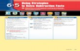 Using Strategies to Solve Subtraction Facts · PDF filefact strategies using ten. ... problems, as well. [Operations and Computation ... Children may use other strategies to solve