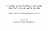TRANSFORMATIONS IN SPATE IRRIGATION IN … IN SPATE IRRIGATION IN WADI SIHAM ... ‘blueprints ’ Research for this ... Akm/ Waqir 24. Mohammed Yahya 25.