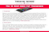 The 15 Best Apps For Thespians - Theatre Nerdstheatrenerds.com/.../2016/08/The-15-Best-Apps-For-Thespians.pdfThe 15 Best Apps For Thespians 1. ... and Commercials. Plus it keeps track