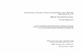 Emission Factor Documentation for AP-42 Meat · PDF fileEmission Factor Documentation for AP-42 ... preparation of AP-42 Section 9.5.2, ... processing in the smokehouse, the product