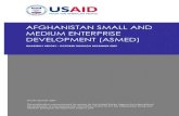 AFGHANISTAN SMALL AND MEDIUM ENTERPRISE DEVELOPMENT (ASMED)pdf.usaid.gov/pdf_docs/PDACN131.pdf · AFGHANISTAN SMALL AND MEDIUM ENTERPRISE DEVELOPMENT ... ASMED Afghanistan Small and