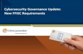 Cybersecurity Governance Update: P New FFIEC … FREE Webinar - The...•E-Banking Reviews –ACH Audit ... •In the summer of 2014, ... findings, regular activity report reviews