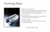 Forming Rack - Welcome to Nachi America | Nachi · PDF fileForming Rack Spline & thread rolling Semi-dry machining Using the Dual Forming Rack together with the Precision Roll Forming