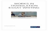 WORKS IN TRANSLATION ESSAY WRITINGmrhqasmt.weebly.com/uploads/2/8/9/9/2899319/works... · • a written assignment or formal ... understanding and the Works i n Translation Essay