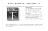 Building a Quadrifilar Helix Antenna for Undergraduate ... · PDF fileBuilding a Quadrifilar Helix Antenna for Undergraduate Researchers ... This allows an easier construction of the