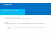 Get started guide for Azure developers - Microsoft · PDF fileWhat is Azure? Azure is a complete cloud platform that can host your existing application infrastructure, provide compute-based