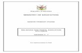 MINISTRY OF EDUCATION - nied.edu.na · PDF fileMINISTRY OF EDUCATION ... This syllabus describes the intended learning and assessment for Religious and Moral ... - Birth of Jesus -
