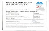 · PDF fileCERTIFICATE CONFORMITY Ready — Mixed Concrete Certification This certificate is issued to OF ADMATERIALS SS EN 206-1:2009 SS 544 Part 1 & 2:2009