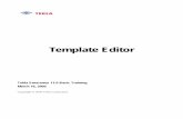 Template Editor - freeit.free.frfreeit.free.fr/Tekla/Lesson 09_NewTemplateEditor.pdfboth in modeling and drawing editors or, in the drawing editor, ... When the value fields are placed