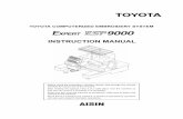 TOYOTA COMPUTERIZED EMBROIDERY SYSTEM - I Machine … Instruction Manu… ·  · 2008-03-24• Sewing implements (thread, needle, ... high-power high-frequency motor generator or