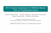 IIIT-H System Submission for FIRE2014 Shared Task on ...fire/slides/Irshad_TST_fire14.pdf · IIIT-H System Submission for FIRE2014 Shared Task on Transliterated Search ... Retrieve