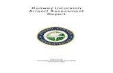 Runway Incursion Airport Assessment Report - · PDF file4.3 SURFACE MARKINGS AND SIGNS ... runway incursions was then generated for each ... the TAT has written a final Runway Incursion