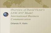 Overview of David Victor’s LESCANT  · PDF fileOverview of David Victor’s LESCANT Model: International Business Communication ... Gender, Cultural) – Emblems