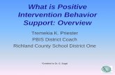What is Positive Intervention Behavior Support: … is Positive Intervention Behavior Support: Overview ... 2. Review Office Discipline Referrals 3. ... 1.Identify existing practices