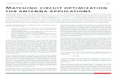 Matching circuit optimization for antenna applications - · PDF 1 Whitepaper | CST AG 2012 Matching circuit optimization for antenna applications Impedance matching is an essential