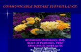 COMMUNICABLE DISEASE SURVEILLANCE - · PDF fileCOMMUNICABLE DISEASE SURVEILLANCE. ... Have jaundice without receiving hepatotoxic ... Perform executive summary of healthPublished in: