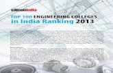 TOP 100 ENGINEERING COLLEGES in India Ranking …entrance-exam.net/forum/attachments/general-discussion/201592d...Feb 02, 2013 · TOP 100 Engineering Colleges ... study was conducted