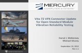 Vita 72 VPX Connector Update for Open Standard Module Vibration Reliability Testing Alliances/VPX/VITA 72... · for Open Standard Module Vibration Reliability Testing ... Secondary