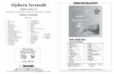 Alphorn Serenade DISCOGRAPHY - Musiknoten · PDF file · 2015-05-28Alphorn Serenade Alphorn Solo in F ... String Bass / Bass Guitar (optional) Drums Tambourine ... EMR 10493 Flight