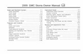 2009 GMC Sierra Owner Manual M - General Motors  · PDF file2009 GMC Sierra Owner Manual M. Windshield Wiper Blade Replacement ..... 5-64 Tires ..... 5-65 Appearance Care
