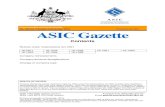 No. A54/16, Tuesday 8 November 2016 Published by ... - ASICdownload.asic.gov.au/media/4067774/a54_16.pdf · Commonwealth of Australia Gazette No. A54/16, Tuesday 8 November 2016 Published