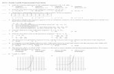 ACC: Study Guide Exponential Functions - Bulldog · PDF file · 2013-11-18ACC: Study Guide Exponential Functions ... Find the value of $1000 deposited for 10 years in an account paying