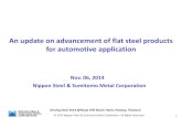 An update on advancement of Japanese flat steel products ... · PDF fileAn update on advancement of flat steel products for automotive application ... (Japan)Corus (Europe ... An update