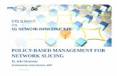 POLICY-BASED MANAGEMENT FOR NETWORK SLICING · PDF filePOLICY-BASED MANAGEMENT FOR NETWORK SLICING ... IETF ANIMA WG and FOCALE ... Science, and Applications (ITSSA)
