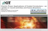 Electric Power Applications of Coated Conductors – an ... · PDF fileElectric Power Applications of Coated ... Electric Power Applications of Coated Conductors, ... AMSC / Siemens