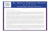 St. Mary’s Catholic Churchstmarysgvl.org/wp-content/uploads/2018/02/20180211.pdf ·  · 2018-02-09The 40 Days of Lent begin this week with Ash Wednesday, and all of us once again