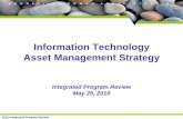 Information Technology Asset Management Strategy · PDF file · 2017-06-162. IT Asset Strategy Highlights The IT asset strategy includes four portfolios: – Network – Data, voice