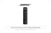 Universal Remote Control Programming Guide · PDF file · 2017-02-224 Universal Remote Control Programming Guide ... Puede programar el control remoto universal para manejar un ...