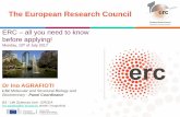European Research Council - cache.media.education.gouv.frcache.media.education.gouv.fr/file/2017/85/1/Ino_Agrafioti_ERCEA... · • research topic of own choice, ... • The PI can