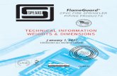 TECHNICAL INFORMATION WEIGHTS & · PDF filetechnical information weights & dimensions flameguard® cpvc fire sprinkler piping products january 1, 2012 supersedes all previous editions