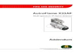 AutroFlame X33AF - Autronica Firepartner.autronicafire.com/fileshare/filArkivRoot/produkt/pdf/... · install the AutroFlame X33AF multispectrum IR flame ... Interconnecting the communicator